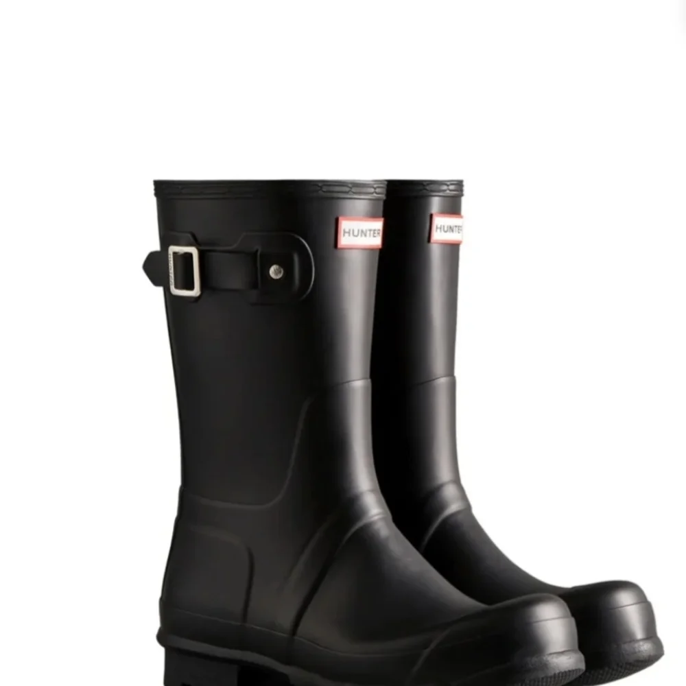 Hunter Original Short Black Rubber Rain Boots Womens Sizes 6,7,8,9,10 NWT
